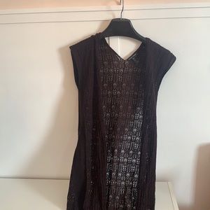 Eileen Fisher Brown knit vest